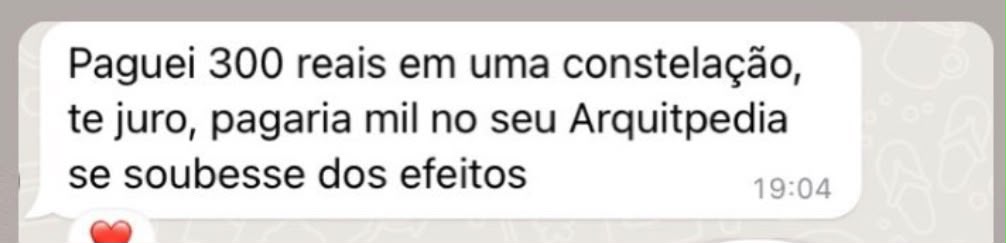 Depoimento: pagaria mil no seu Arquetipédia se soubesse dos efeitos