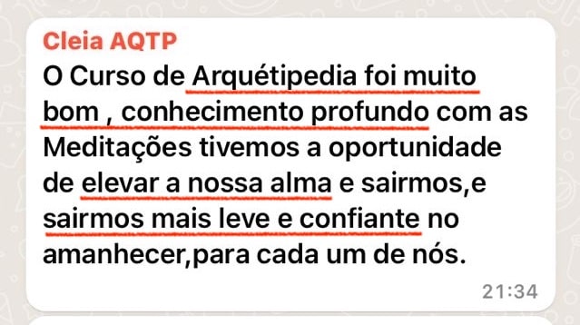 Depoimento de Cleia sobre a formação