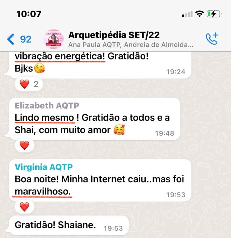 Depoimento de Elizabeth sobre a mentoria